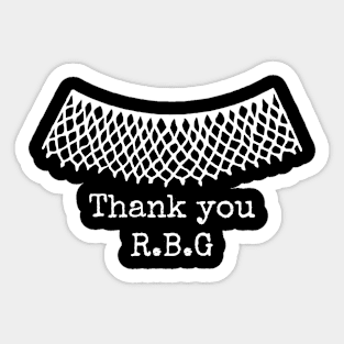 Thank You RBG - In Honor of RBG Sticker